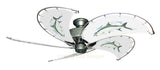 52 inch Nautical Dixie Belle Ceiling Fan - Tarpon - Game Fish of the Florida Keys Custom Canvas Blades