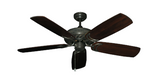 Atlantis Outdoor Ceiling Fan in Oil Rubbed Bronze with Arbor 425 Blades in Cherry