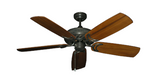Atlantis Outdoor Ceiling Fan in Oil Rubbed Bronze with Arbor 425 Blades in Oak