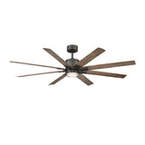 52 inch Renegade Ceiling Fan - Oil Rubbed Bronze Finish (Light On)