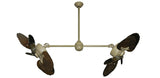 35 inch Twin Star III Double Ceiling Fan -  Arbor 600 Blades, Driftwood Motor Finish