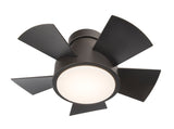 26 inch Vox Flush mount Ceiling Fan - Bronze Finish