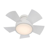 26 inch Vox Flush mount Ceiling Fan - Matte White Finish