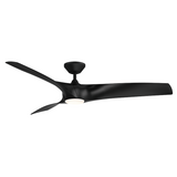 62 inch Zephyr Luminaire Ceiling Fan by Modern Forms - Matte Black