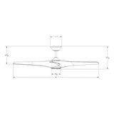 52 Inch Zephyr by Modern Forms Dimensions