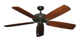 Atlantis Outdoor Ceiling Fan in Oil Rubbed Bronze with Arbor 450 Blades in Cherry