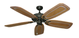Atlantis Outdoor Ceiling Fan in Oil Rubbed Bronze with Arbor 800 Blades in Pecan