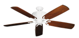 Pure White Centurion Ceiling Fan with Arbor 450 Cherry Blades