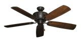 Oil Rubbed Bronze Centurion Ceiling Fan with Arbor 450 Dark Walnut Blades