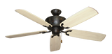 Oil Rubbed Bronze Centurion Ceiling Fan with Arbor 450 Whitewash Blades