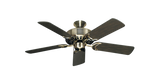 Dixie Belle Traditional Ceiling Fan in Antique Brass with 44 inch Oil Rubbed Bronze Blades