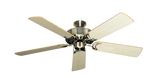 Dixie Belle traditional ceiling fan in Antique Brass with 52 inch Bleached Oak Gloss Blades