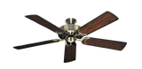 Dixie Belle traditional ceiling fan in Antique Brass with 52 inch Burnt Cherry Blades