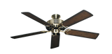 Dixie Belle traditional ceiling fan in Antique Brass with 52 inch Distressed Hickory Blades