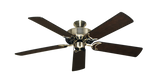 Dixie Belle traditional ceiling fan in Antique Brass with 52 inch Distressed Walnut Blades