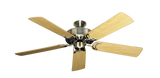 Dixie Belle traditional ceiling fan in Antique Brass with 52 inch Honey Oak Gloss Blades