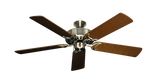 Dixie Belle traditional ceiling fan in Antique Brass with 52 inch Natural Cherry Matte Blades