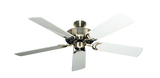 Dixie Belle traditional ceiling fan in Antique Brass with 52 inch Pure White Gloss Blades