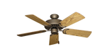 Dixie Belle traditional ceiling fan in Antique Bronze with 44 inch Oak Gloss Blades