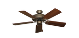 Dixie Belle traditional ceiling fan in Antique Bronze with 44 inch Walnut Matte Blades