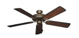 Dixie Belle traditional ceiling fan in Antique Bronze with 52 inch Burnt Cherry Blades