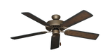 Dixie Belle traditional ceiling fan in Antique Bronze with 52 inch Distressed Hickory Blades