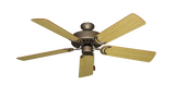 Dixie Belle traditional ceiling fan in Antique Bronze with 52 inch Honey Oak Matte Blades