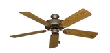 Dixie Belle traditional ceiling fan in Antique Bronze with 52 inch Oak Matte Blades