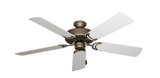 Dixie Belle traditional ceiling fan in Antique Bronze with 52 inch Pure White Matte Blades