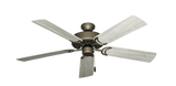 Dixie Belle traditional ceiling fan in Antique Bronze with 52 inch Shorewhite Blades