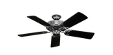 Dixie Belle traditional ceiling fan in Chrome with 44 inch Matte Black blades