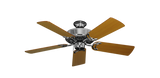 Dixie Belle traditional ceiling fan in Chrome with 44 inch Teak blades