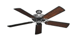 Dixie Belle ceiling fan in Chrome with Burnt Cherry Blades