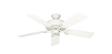 Dixie Belle Traditional Ceiling Fan in Navajo White with 44 inch Pure White Blades