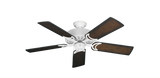 Dixie Belle traditional ceiling fan in Pure White with 44 inch Distressed Hickory blades