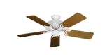 Dixie Belle traditional ceiling fan in Pure White with 44 inch Light Oak blades