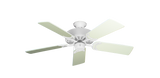 Dixie Belle traditional ceiling fan in Pure White with 44 inch White Matte blades