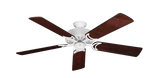 Dixie Belle traditional ceiling fan in Pure White with 52 inch Cherry Gloss Blades