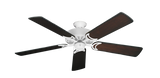 Dixie Belle traditional ceiling fan in Pure White with 52 inch Distressed Cherry Blades