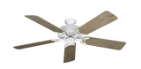 Dixie Belle traditional ceiling fan in Pure White with 52 inch Driftwood Blades
