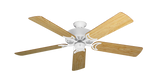 Dixie Belle traditional ceiling fan in Pure White with 52 inch Maple Matte Blades