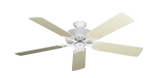 Dixie Belle traditional ceiling fan in Pure White with 52 inch Pine Matte Blades