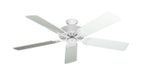 Dixie Belle traditional ceiling fan in Pure White with 52 inch Pure White Gloss Blades