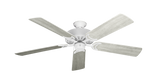 Dixie Belle traditional ceiling fan in Pure White with 52 inch Shorewhite Blades