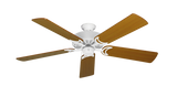 Dixie Belle traditional ceiling fan in Pure White with 52 inch Teak Matte Blades