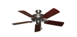 Dixie Belle traditional ceiling fan in Satin Steel with 44 inch Cherry Matte blades
