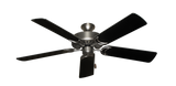Dixie Belle traditional ceiling fan in Satin Steel with 52 inch Black Matte blades