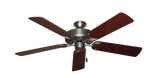 Dixie Belle traditional ceiling fan in Satin Steel with 52 inch Cherry Matte blades