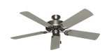 Dixie Belle traditional ceiling fan in Satin Steel with 52 inch Satin Steel blades