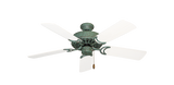 Dixie Belle Traditional Ceiling Fan in Verde Green with 44 inch Pure White Blades